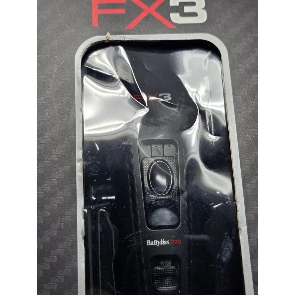 BaBylissPRO FX3 Professional High Torque Clipper Black #FXX3CB New Open Box
